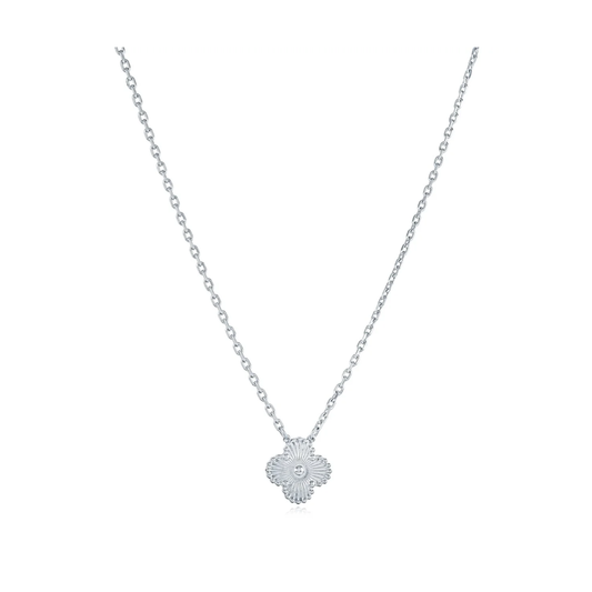 Collier Trèfle Acier Inoxydable