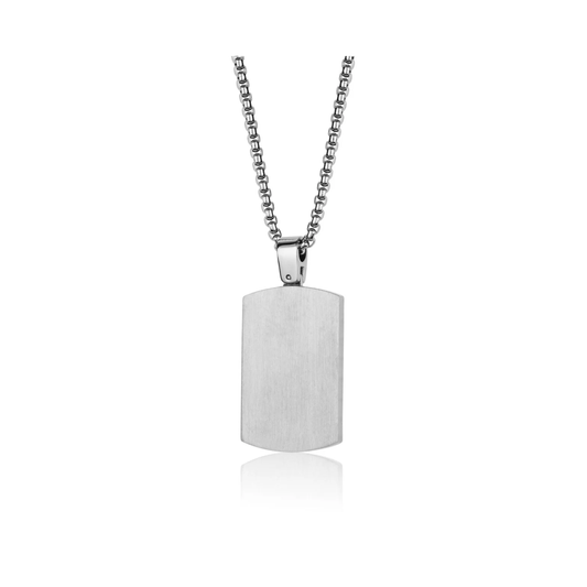 Collier Dogtag Acier Inoxydable