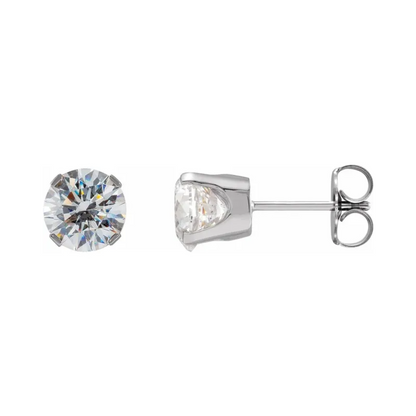 Boucles Solitaire Cubiques