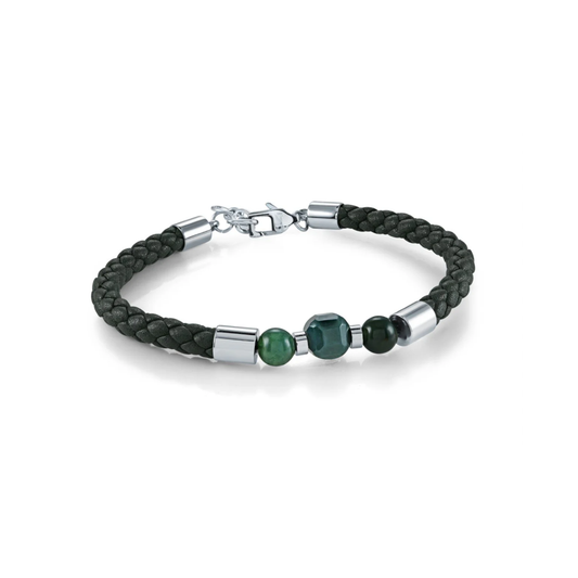 Bracelet Acier Inoxydable et Cuir