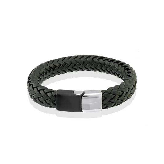 Bracelet Acier Inoxydable et Cuir