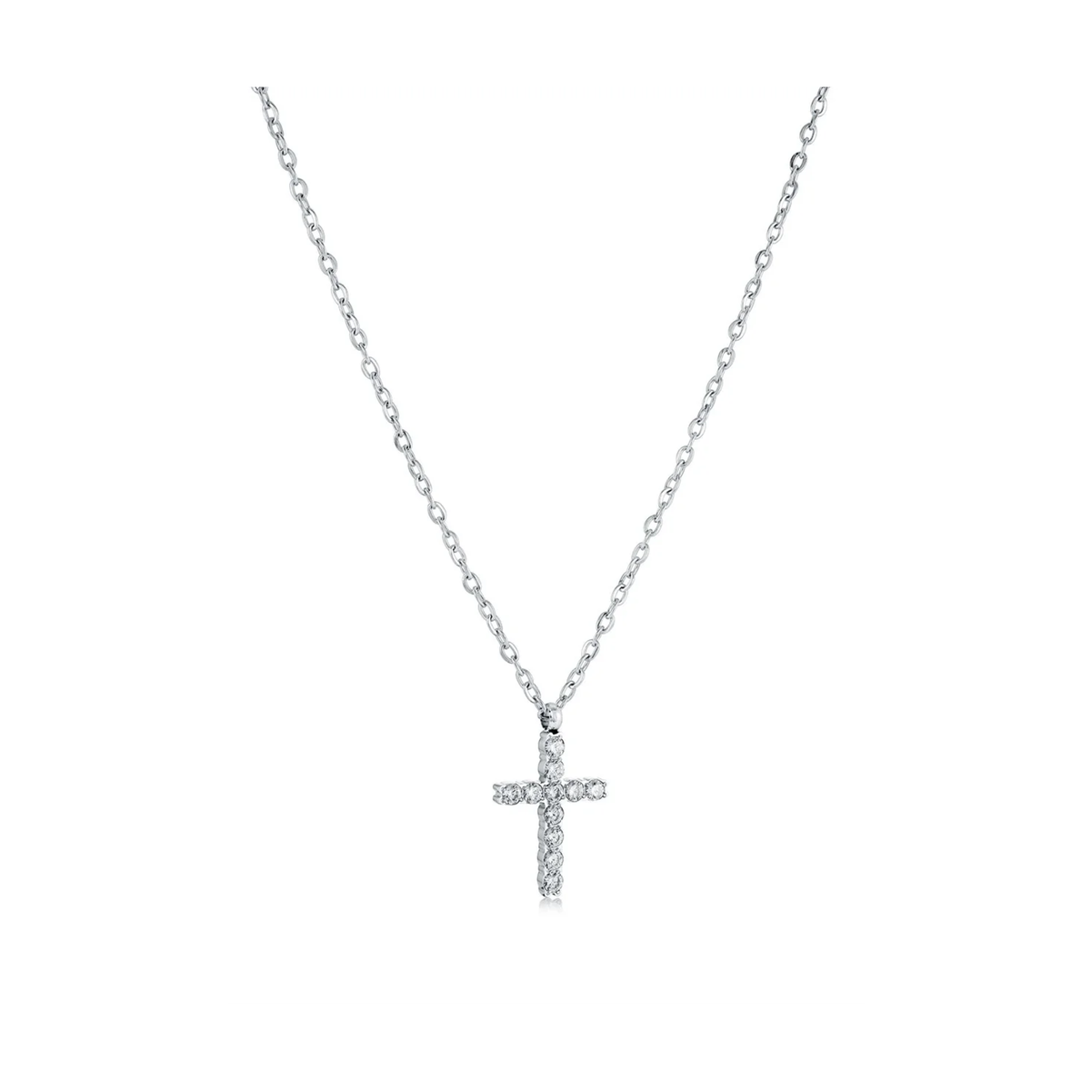 Collier Croix Acier Inoxydable
