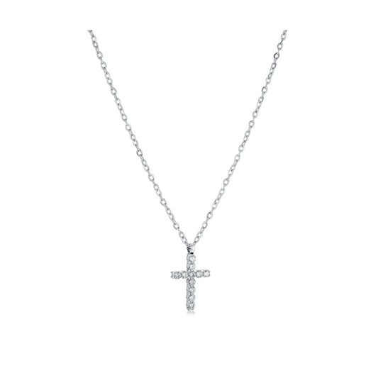 Collier Croix Acier Inoxydable