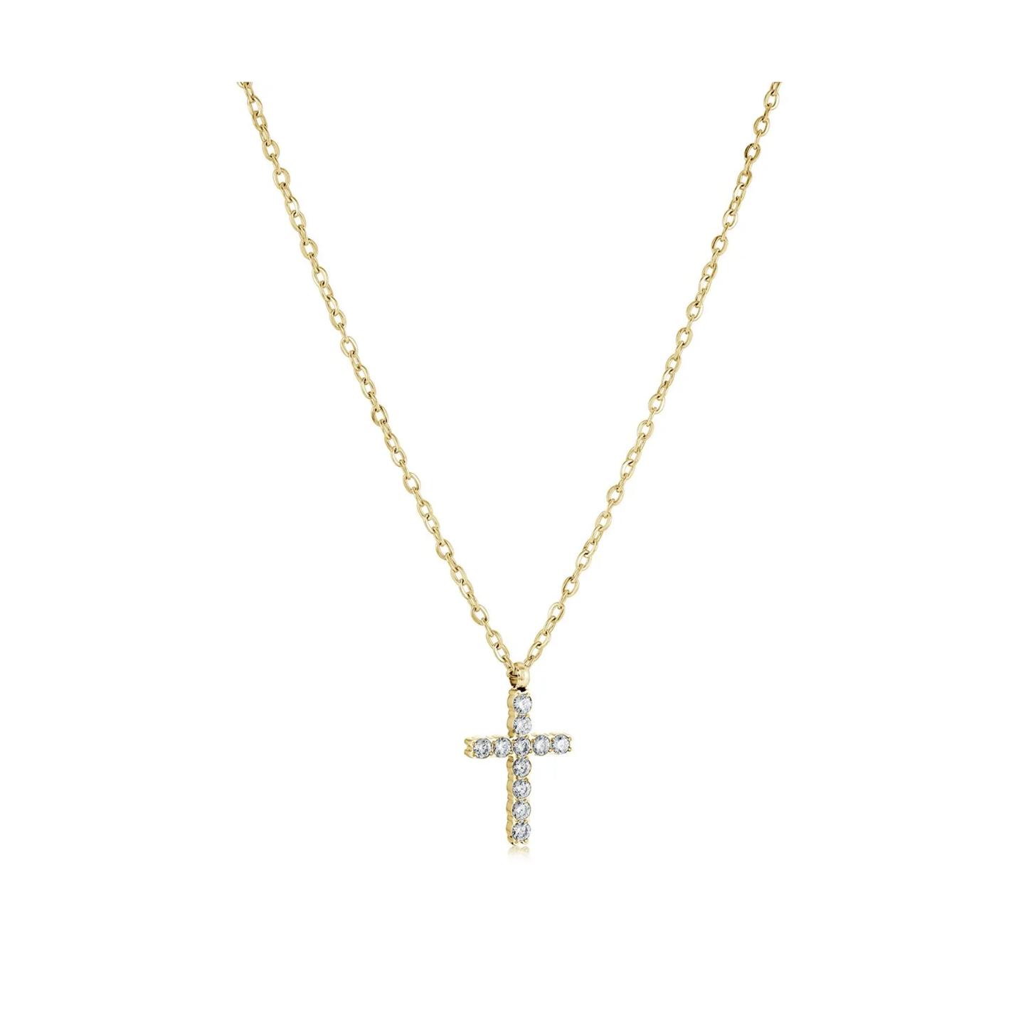Collier Croix Acier Inoxydable
