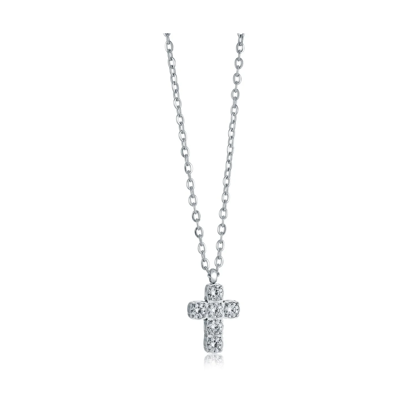 Collier Croix Acier Inoxydable