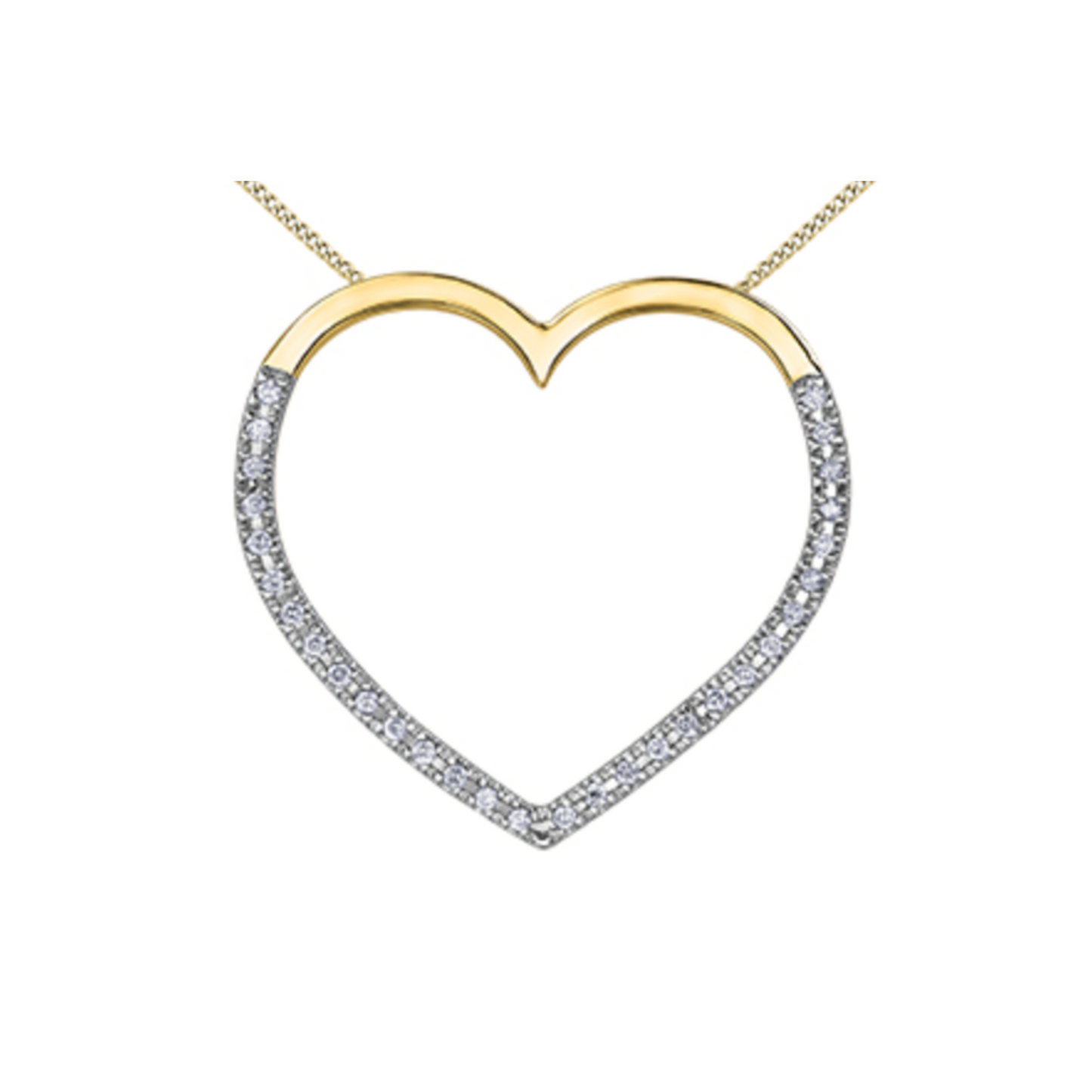 Collier Diamants Coeur