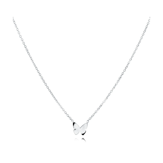 Collier Papillon Acier Veloria Mini