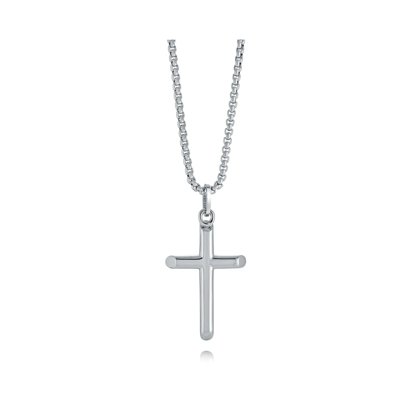 Collier Croix Acier