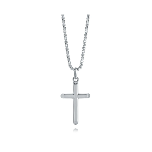 Collier Croix Acier