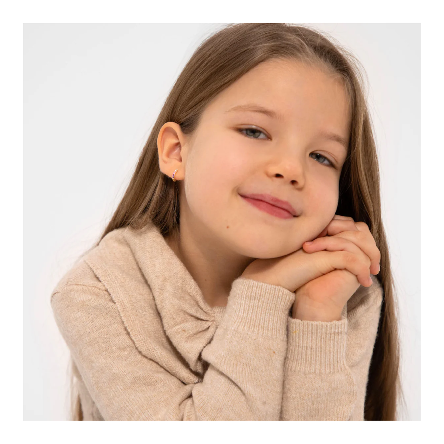 Boucles Huggies Rose Enfants