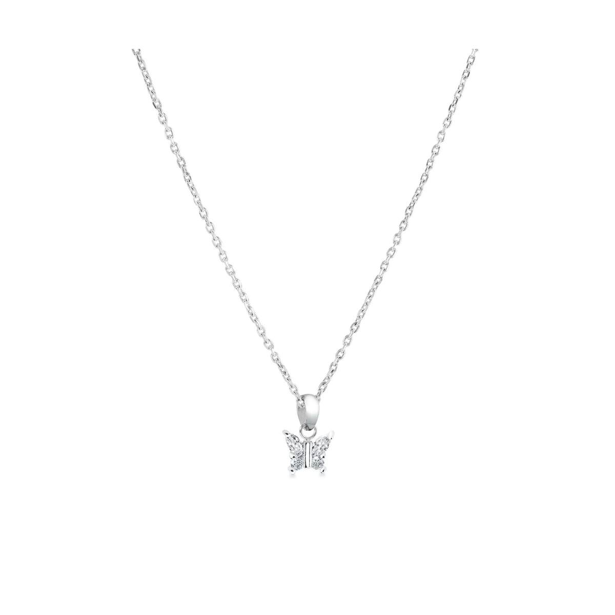 Collier Papillon Acier Veloria Mini