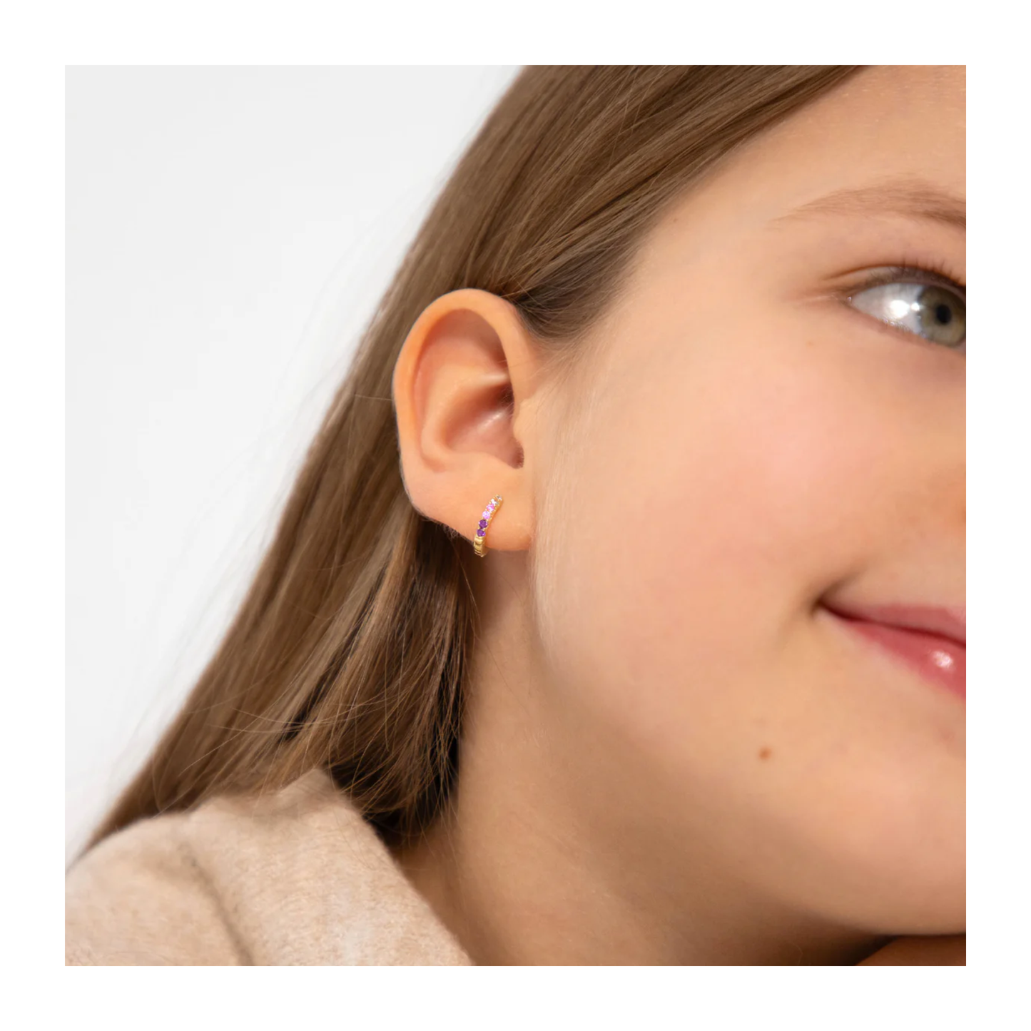 Boucles Huggies Rose Enfants