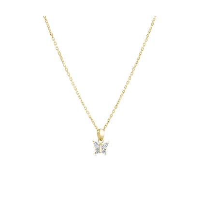 Collier Papillon Acier Veloria Mini