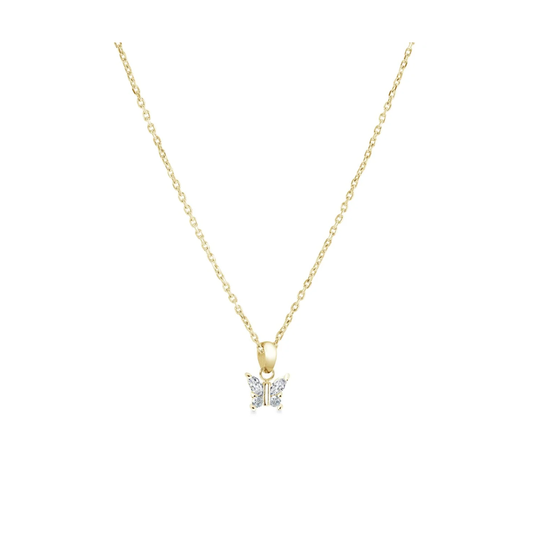 Collier Papillon Acier Veloria Mini