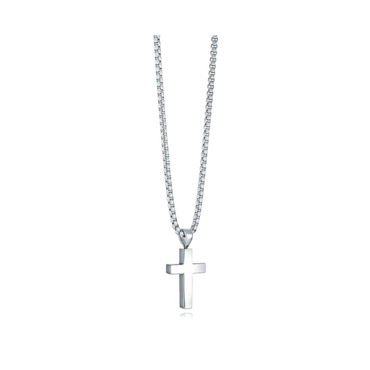 Collier Croix Acier Inoxydable
