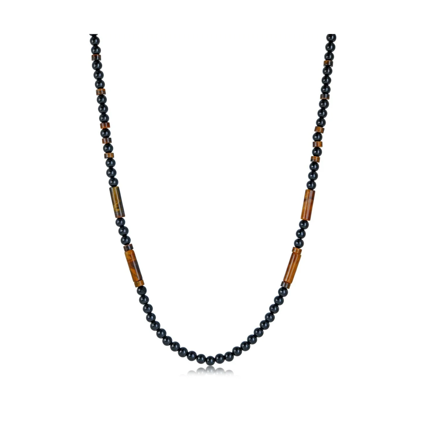 Collier Agate & Oeil de Tigre Italgem