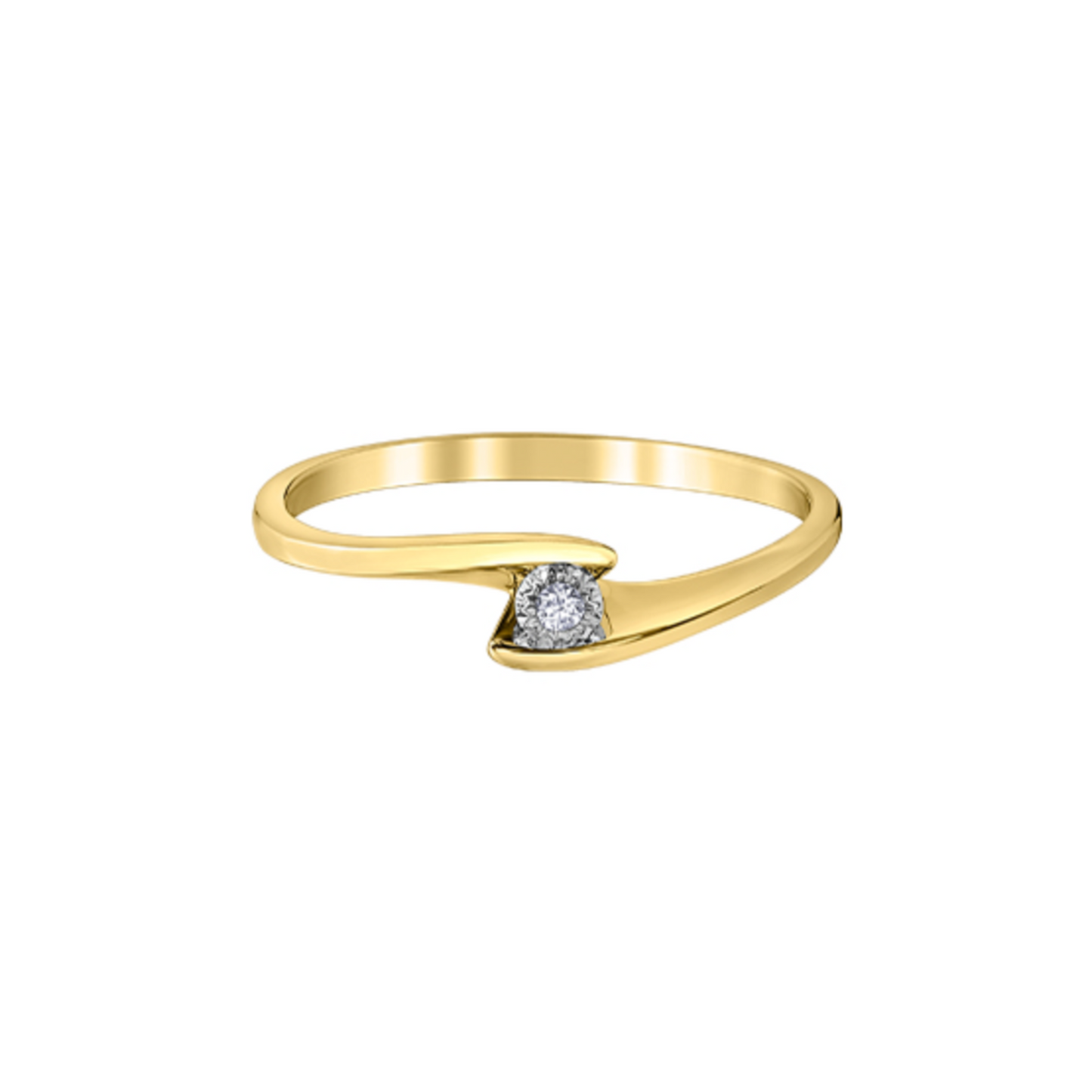 Bague Solitaire Diamant Illusion