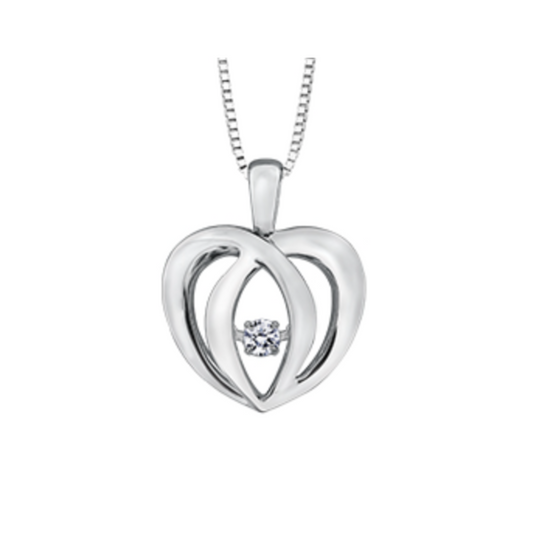 Collier Coeur Diamant Pulse