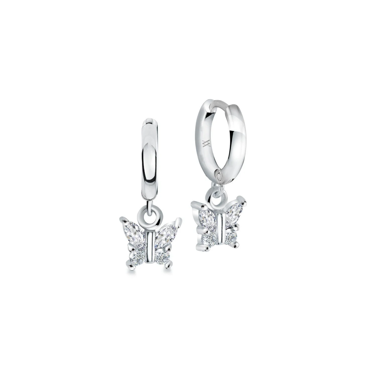 Boucles Huggies Papillons Acier Veloria Mini