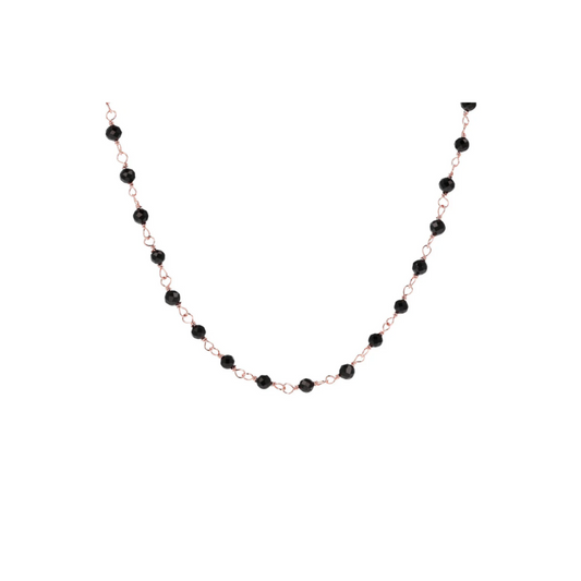 Collier Spinelle Noir Bronzallure