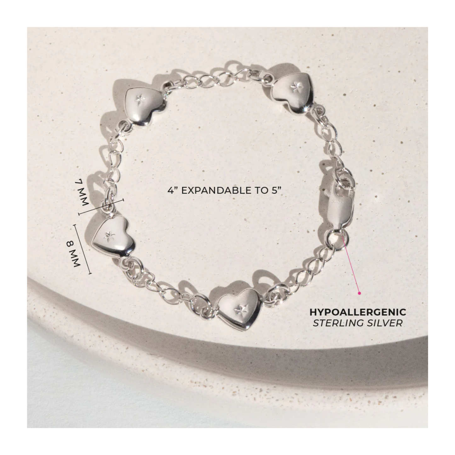 Bracelet Coeurs Enfant
