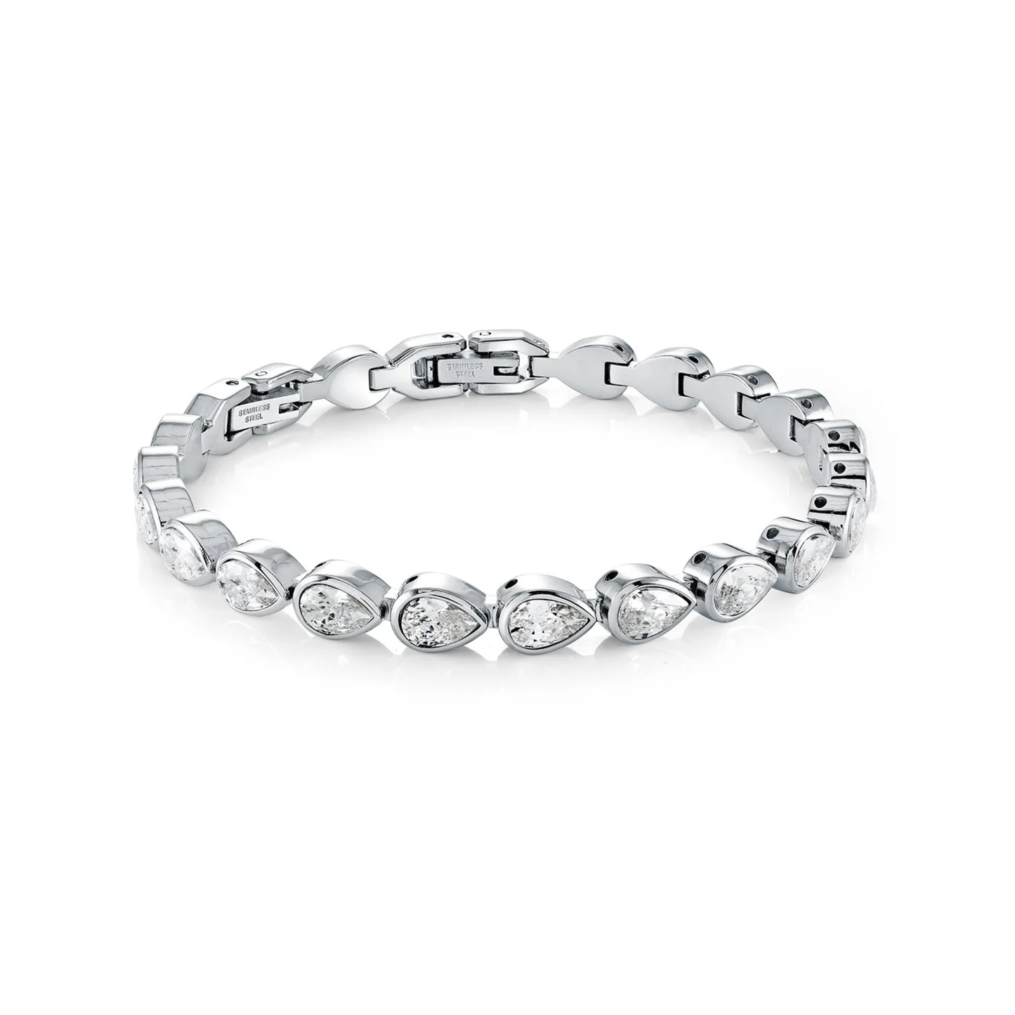 Bracelet Tennis Poire 5mm Acier