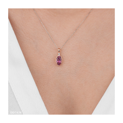 Pendentif Topaze Rose