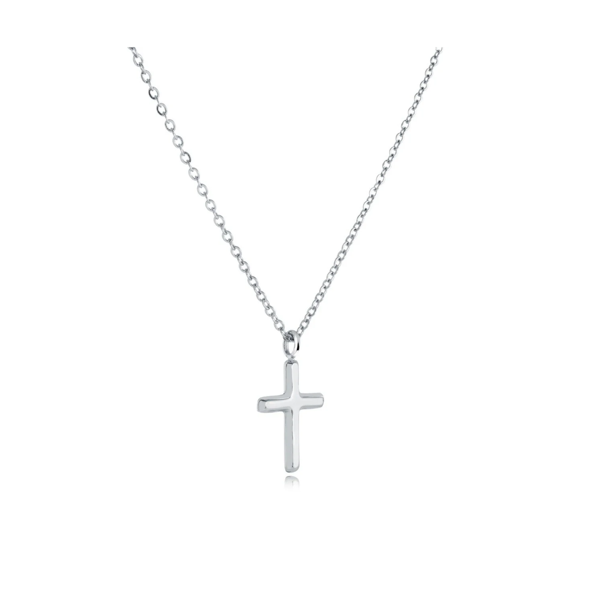 Collier Croix Acier Veloria Mini
