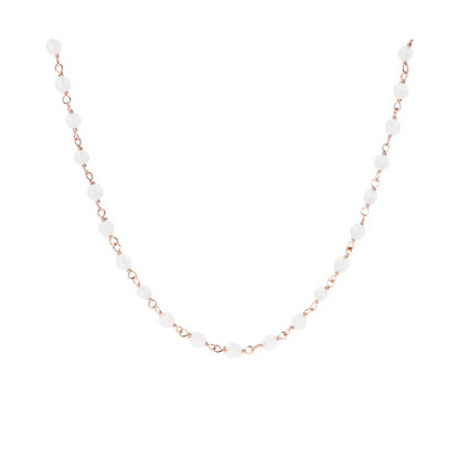 Collier Quartzite Blanc Bronzallure