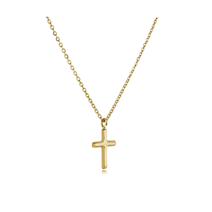 Collier Croix Acier Veloria Mini