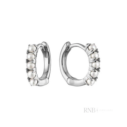 Boucles Huggies Perles