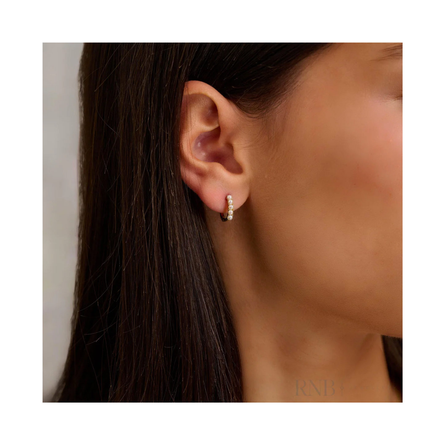 Boucles Huggies Perles
