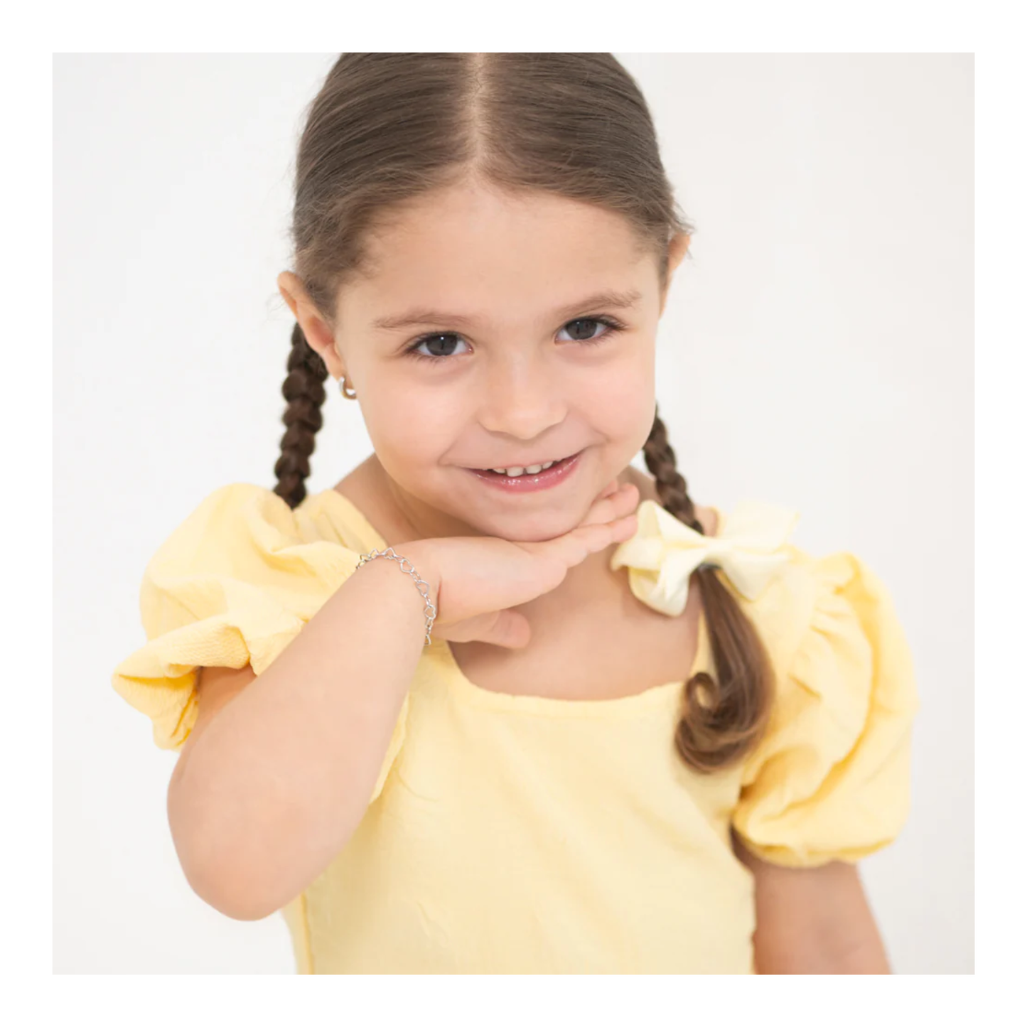 Bracelet Argent Coeurs Enfant