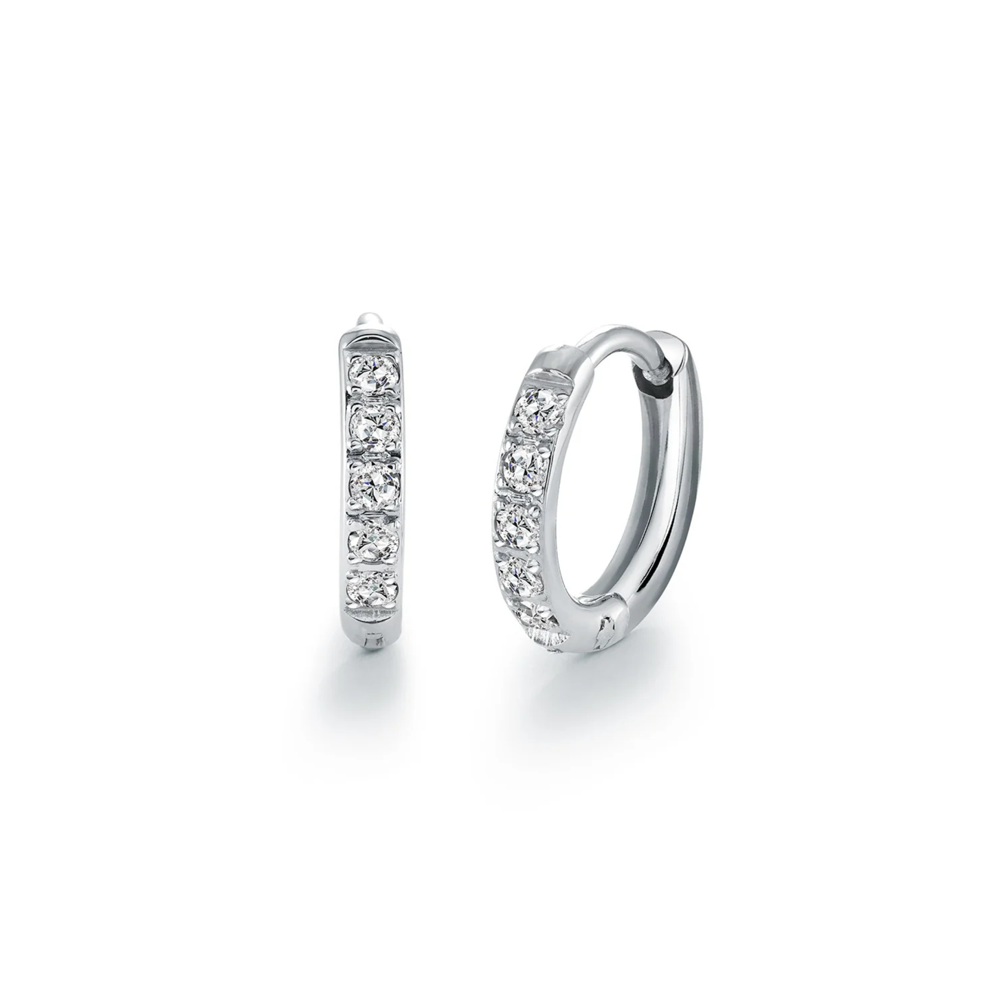 Boucles Huggies 9mm Acier Veloria Mini
