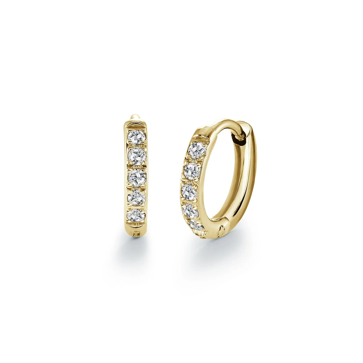 Boucles Huggies 9mm Acier Veloria Mini