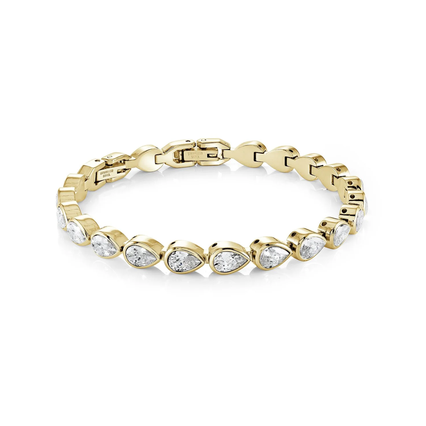 Bracelet Tennis Poire 5mm Acier