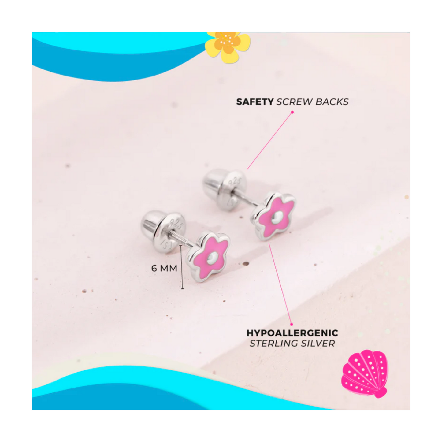 Boucles Fleurs Enfants
