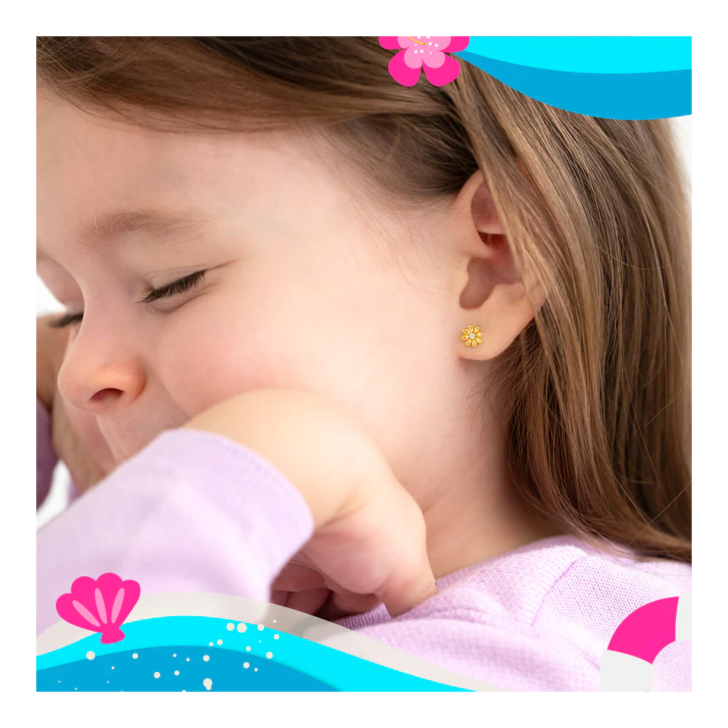 Boucles Fleurs Enfants