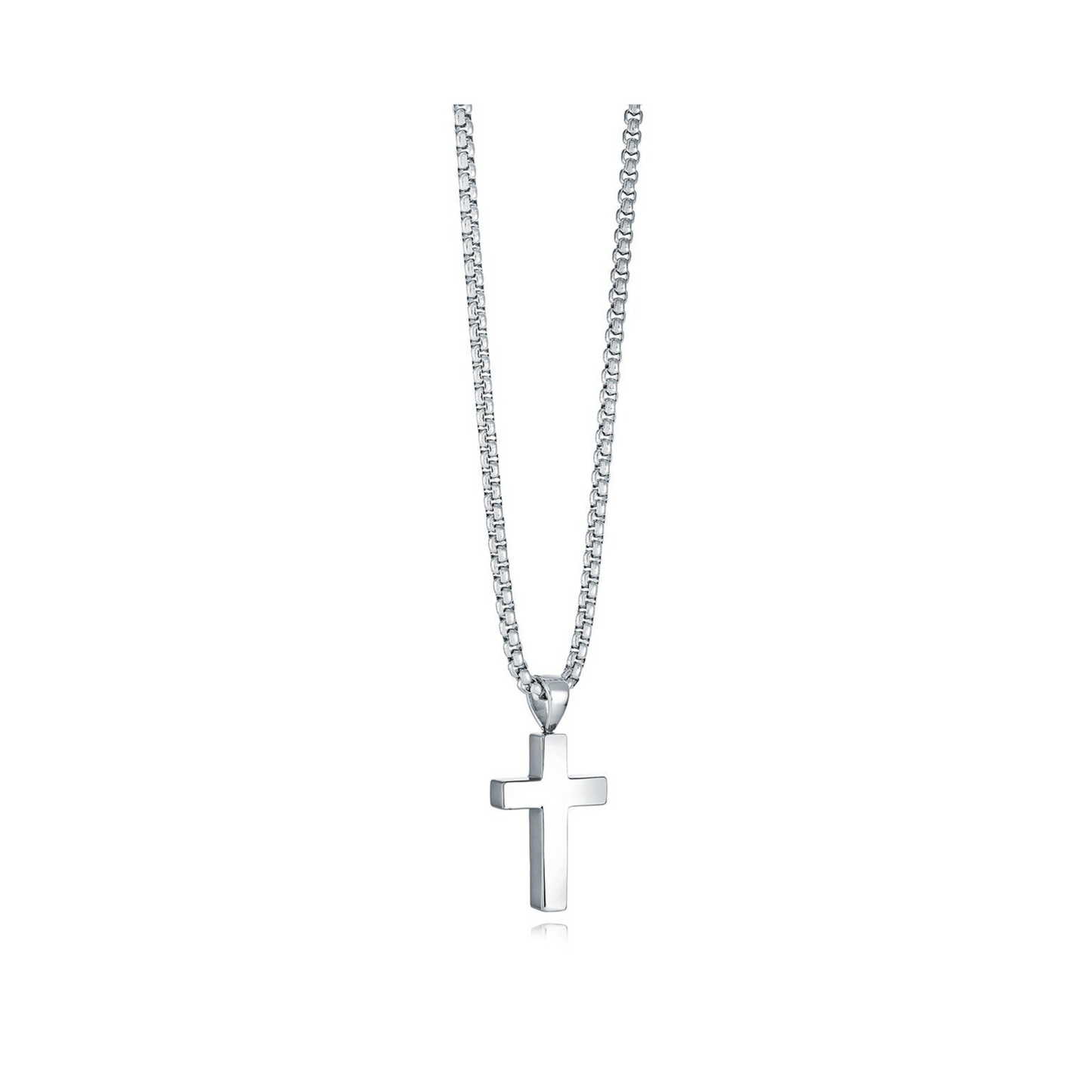 Collier Croix Acier Inoxydable