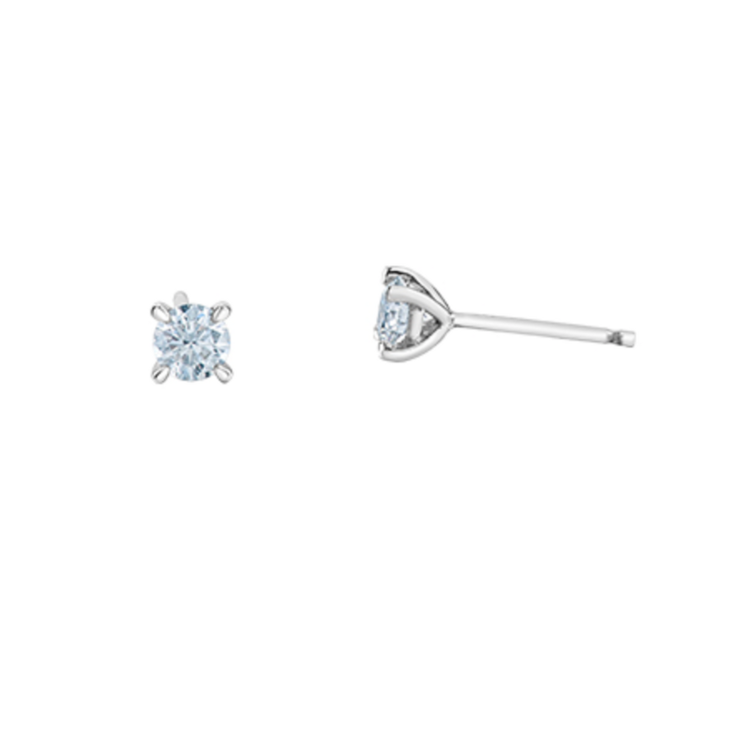 Boucles Diamants Laboratoire Solitaire 0.25ct