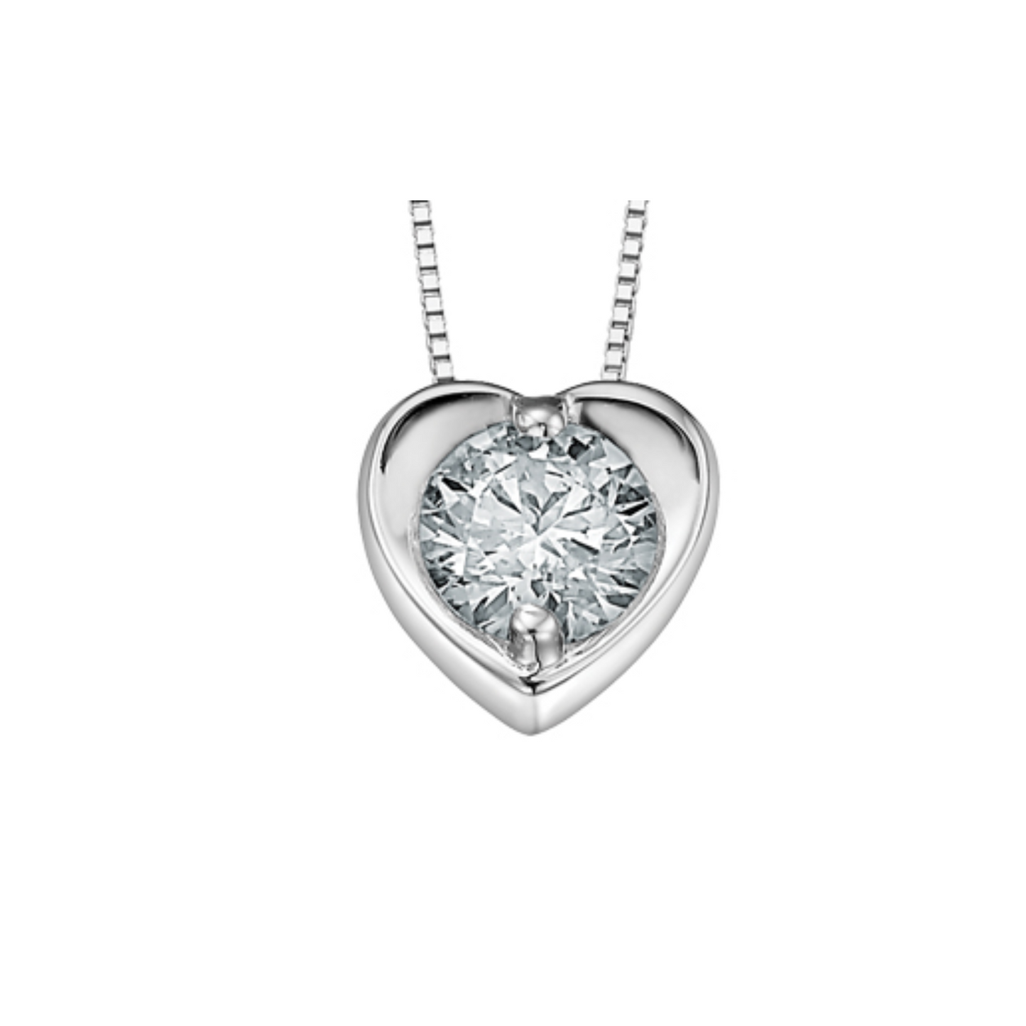 Pendentif Coeur Diamant Canadien