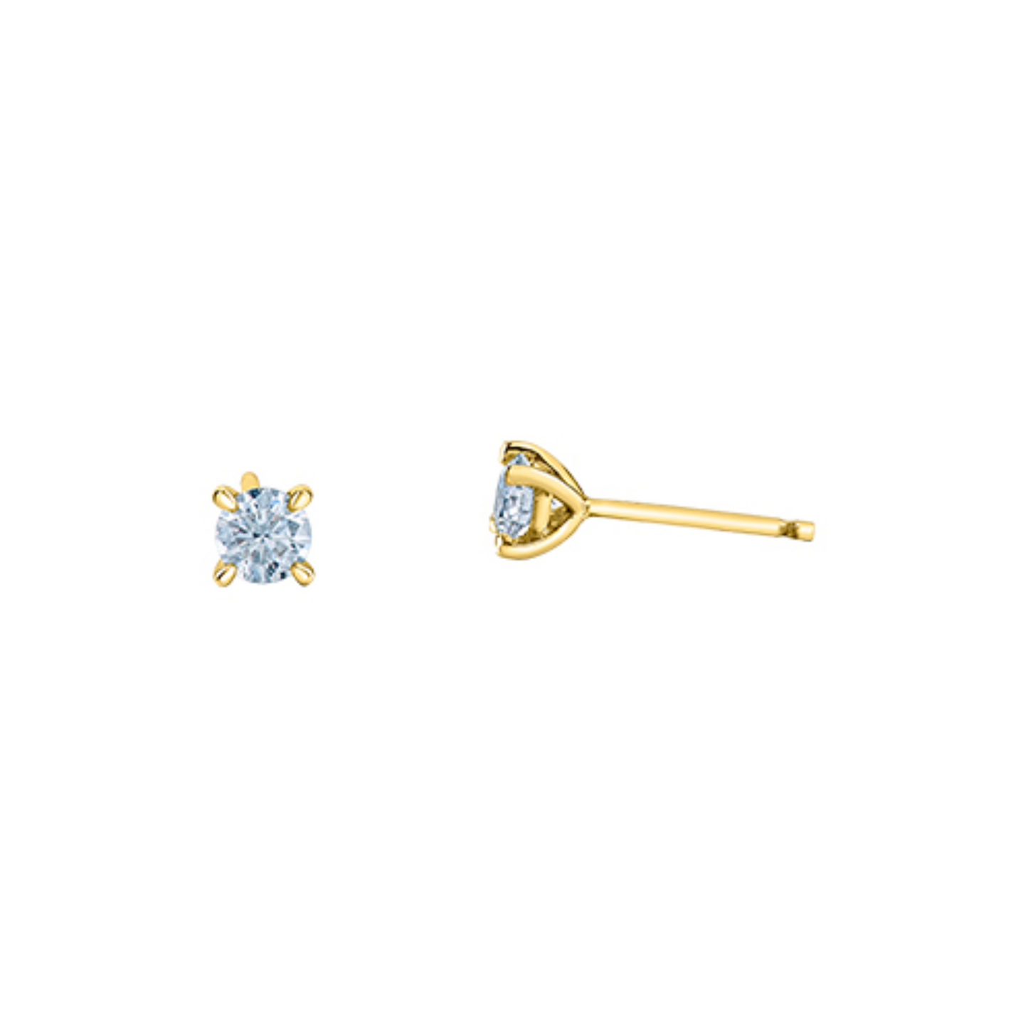 Boucles Diamants Laboratoire Solitaire 0.25ct