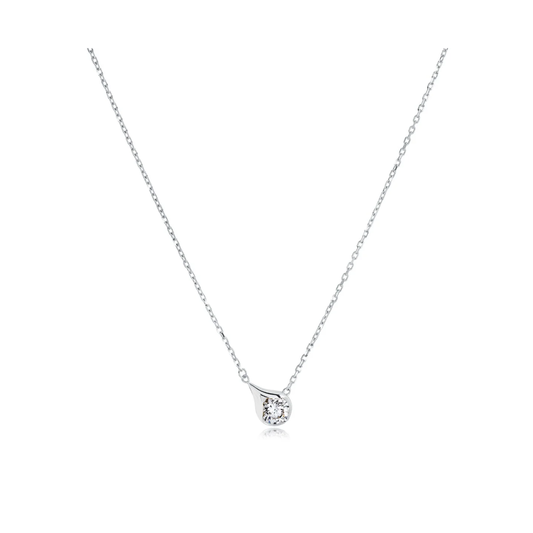 Collier Poire Acier Inoxydable