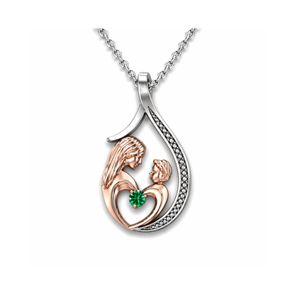 Pendentif Mère et Enfant Or et Argent