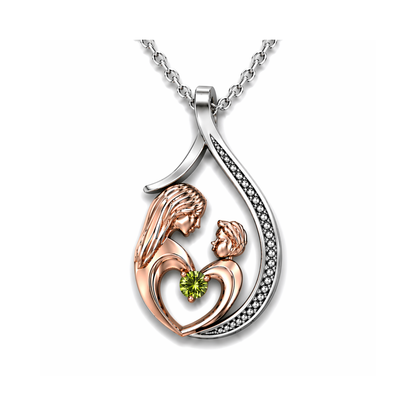 Pendentif Mère et Enfant Or et Argent