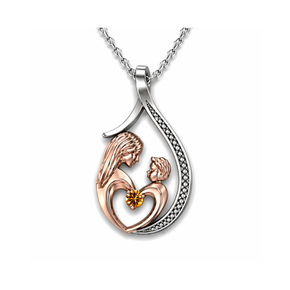 Pendentif Mère et Enfant Or et Argent