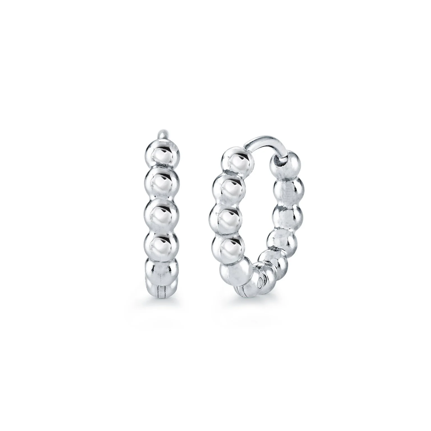 Boucle Mini Huggies Boules Acier Inoxydable 11mm