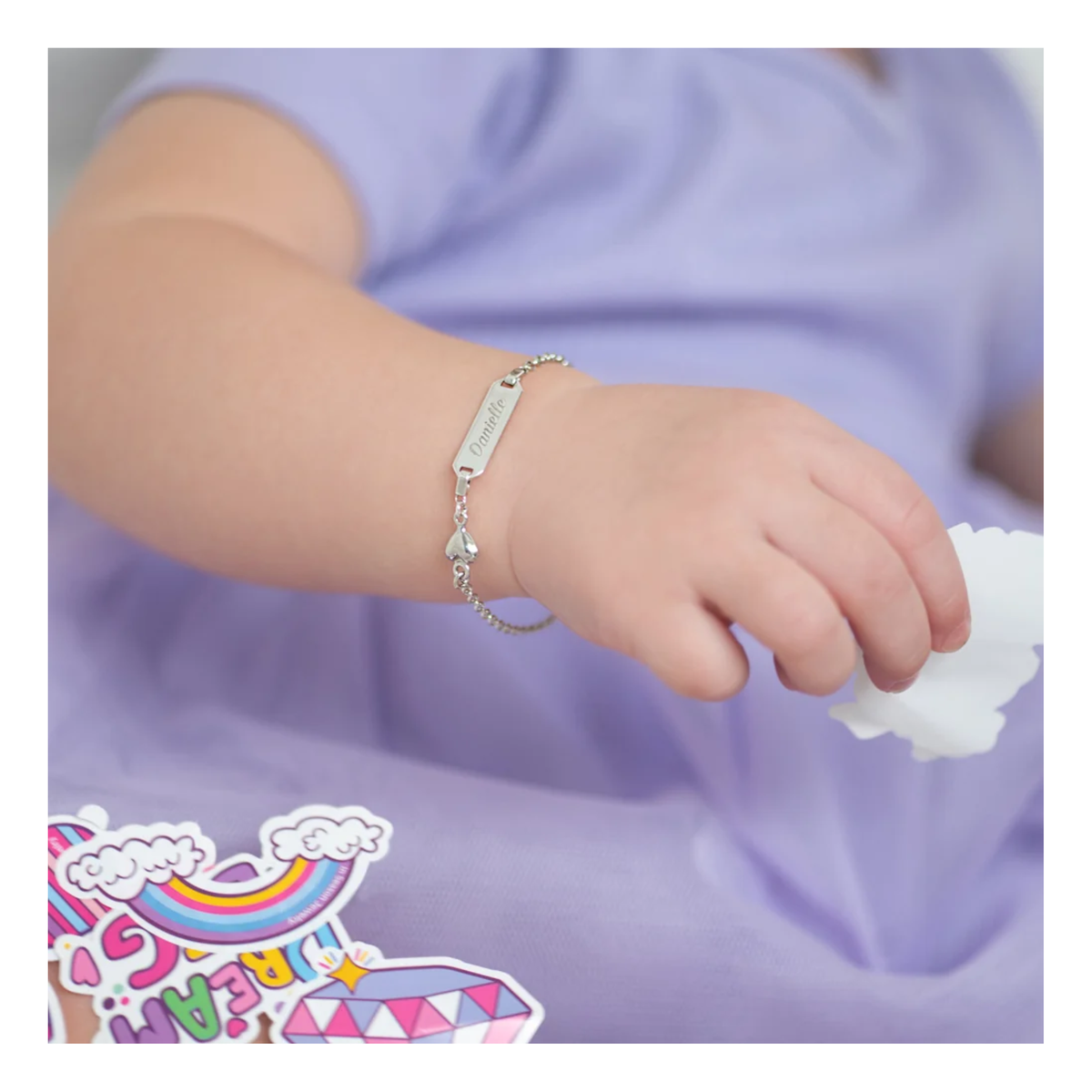 Bracelet Identité Coeurs Enfants