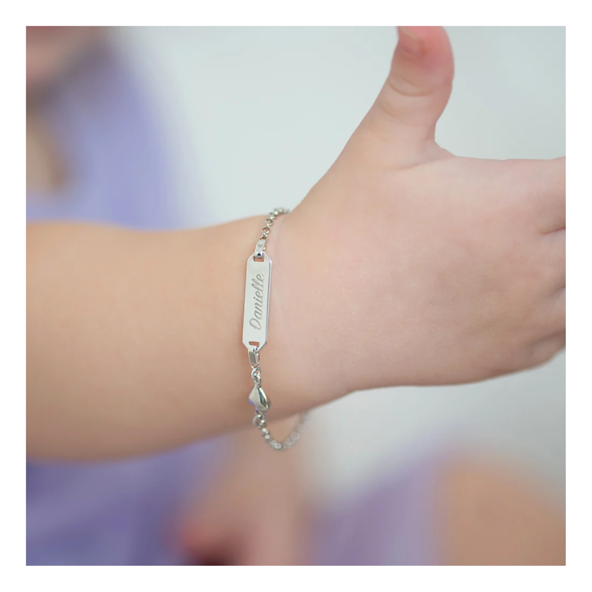 Bracelet Identité Coeurs Enfants