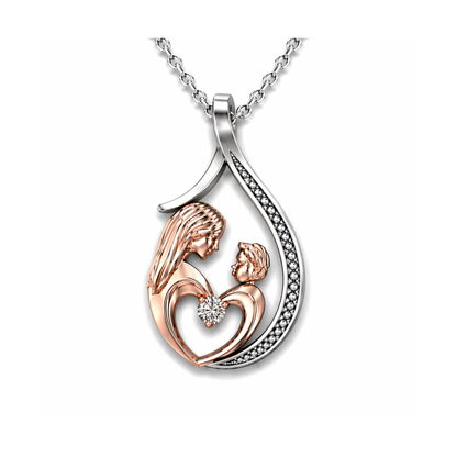 Pendentif Mère et Enfant Or et Argent